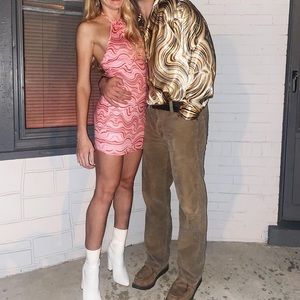 Pink disco Halloween costume